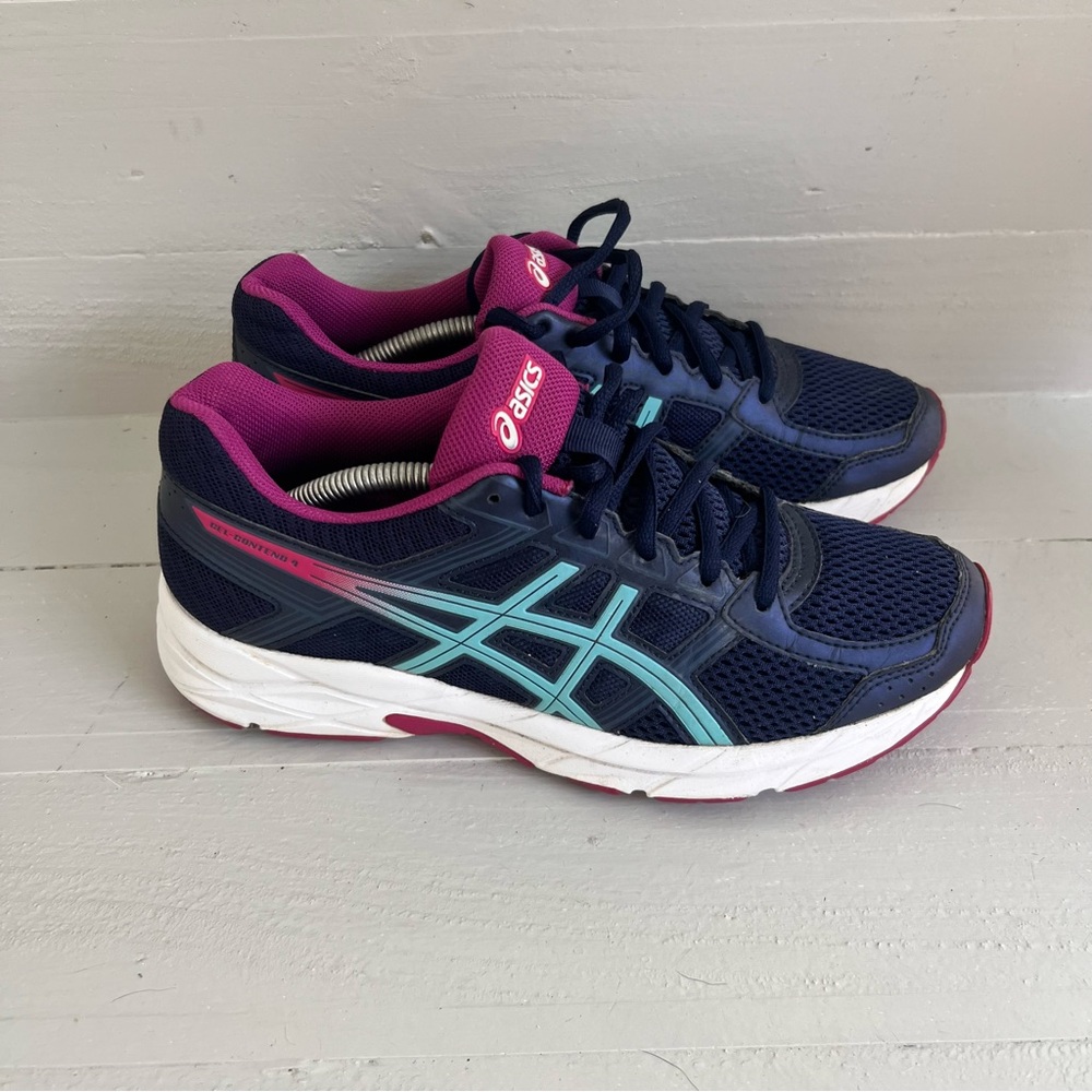 ASICS Gel-Contend 4 Ortholite Running Athletic Shoes Blue T765N Women's Size 7.5 - Picture 3 of 7